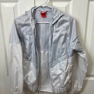 NIKE windbreaker. Gray and White
